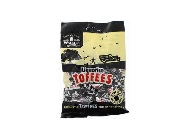 WALKERS LIQUORICE TOFFEES 150G 1X12 