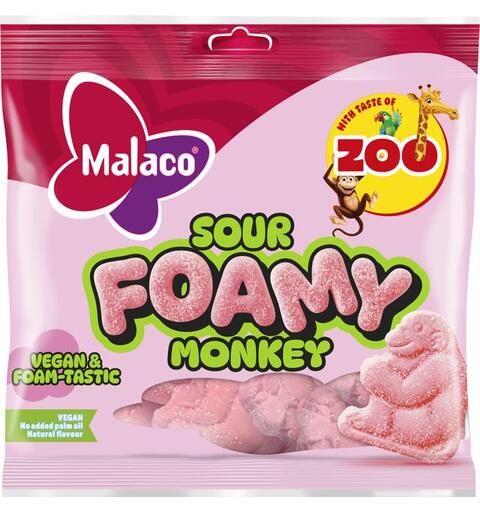 Zoo Foamy Sour Monkey 115g 1x10