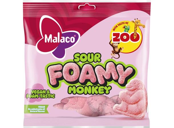 Zoo Foamy Sour Monkey 115g 1x10 
