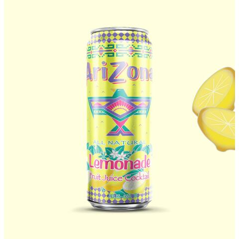 Arizona Lemonade Fruit Juice Cocktail 650ml - 24 cans / 22 oz