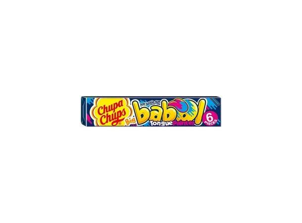 Chupa Chups Big Babol Blue Raspberry Tongue Painter Bubble Gum 27,6g 1x20 