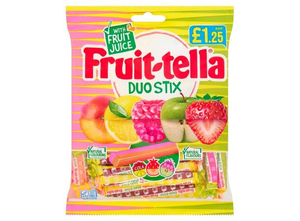 Fruit-tella Duo Stix Bag 135g 1x12 