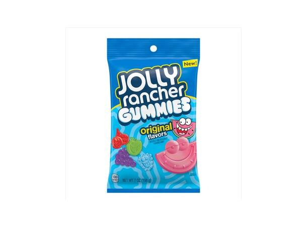 Jolly Rancher Gummies Original Flavors Peg Bag, 7 Oz 1x12 