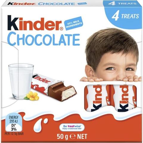 Kinder Chocolate 4P 50g 1X20