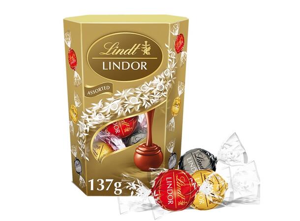 Lindt Lindor Assorted Chocolate Truffles Box 137g 