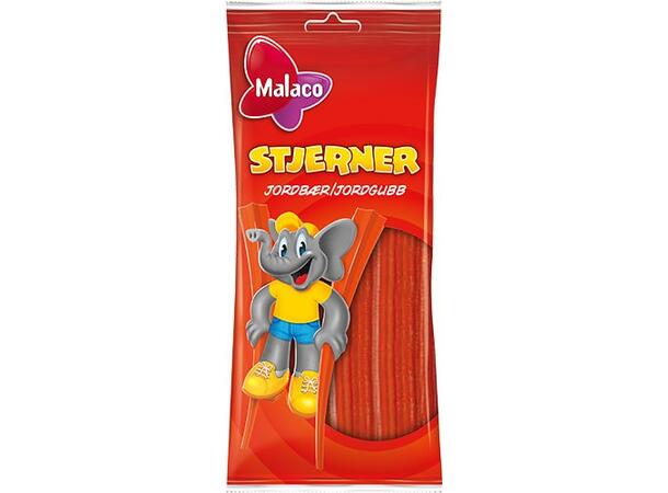 Malaco Stjärnor Jordgubb 92g 1x24 