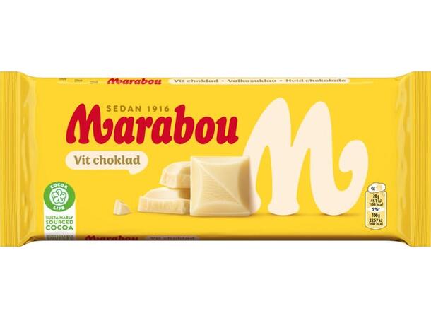 Marabou Vit Choklad 180g 1x15 
