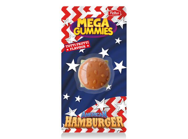Mega Gummies - American Hamburger 120g 7 pcs./display 