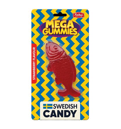 Mega Gummies - Swedish Candy Fish 120g 1x14