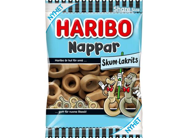 Nappar Skum Lakrits 120g 1x10 