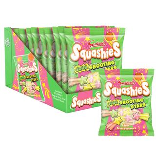 Swizzels Squashies Sour Shooting Stars Gums 100g 1x12