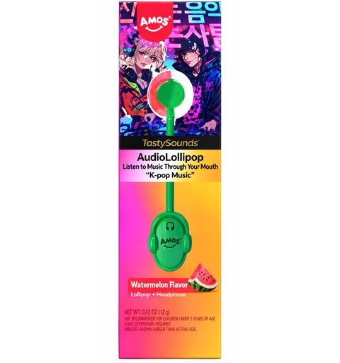 TastySounds Lollipop Watermelon Flavor with Music K-pop 2x12x12g