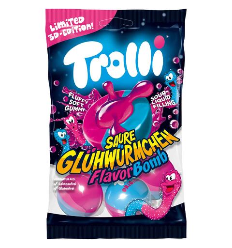 Trolli Flavorbomb Sour Glowworms 21x75g
