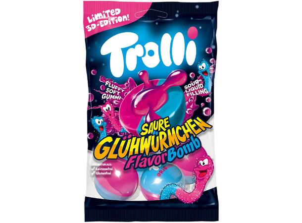 Trolli Flavorbomb Sour Glowworms 21x75g 