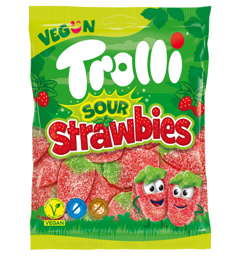 Trolli Sour Strawbies 18x175g