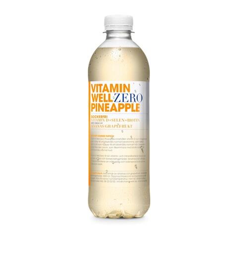 Vitamin Well Zero Pineapple 50cl 1x12