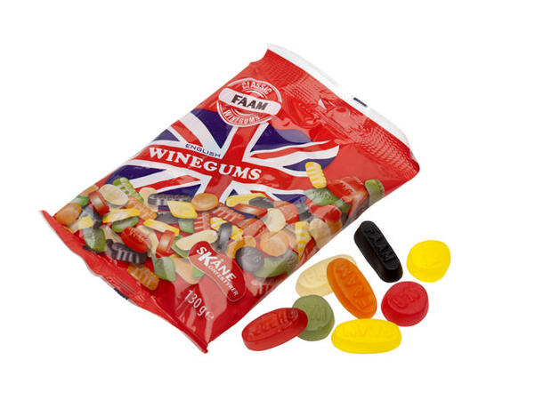 Winegums English 2kg Burk - 87 kr/kg 