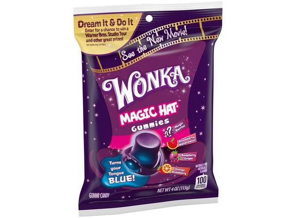Wonka Peg Mixed Flav Magic Hat Gummies 4oz 1x12 