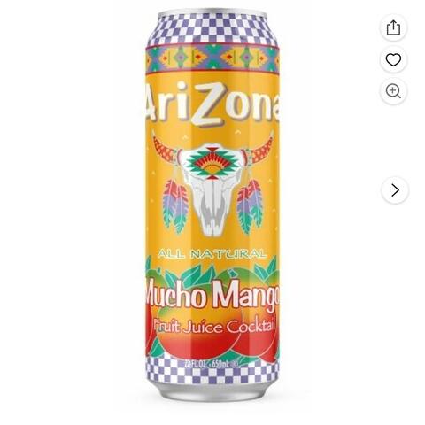 Arizona Mucho Mango 650ml 24 cans / 22 oz