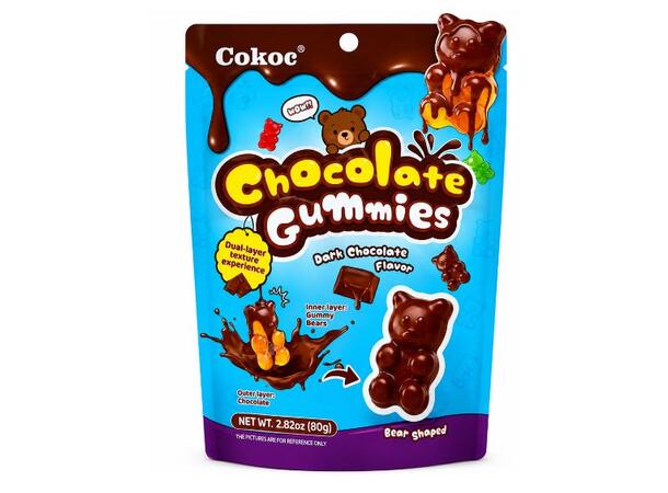 Cokoc Bear Gummies Choco Coating 80g 1x25 