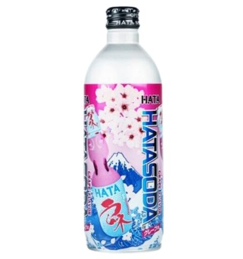 Hata Ramune Metal Bottle Grape 500ml 24stk