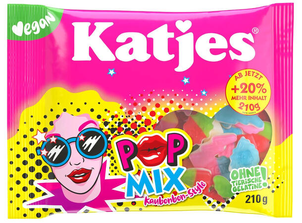 Katjes Pop Mix 210g - vegan 1x20 