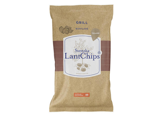 LantChips grill Räfflade 10 x 200g 