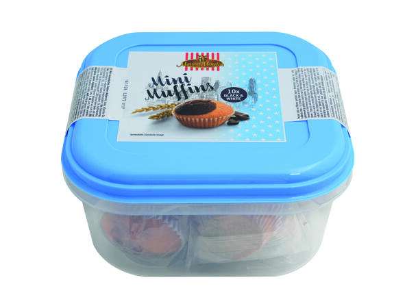Mini muffins black & white 250g 1x12 