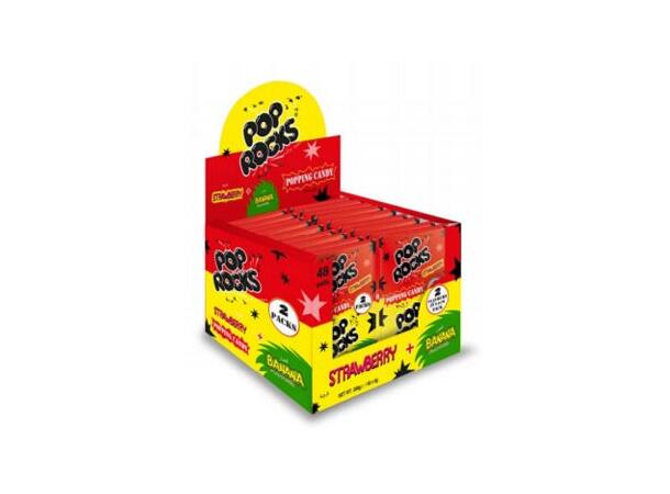 Pop Rocks Twinpack Jordgubb/Banan 6g 1x48 