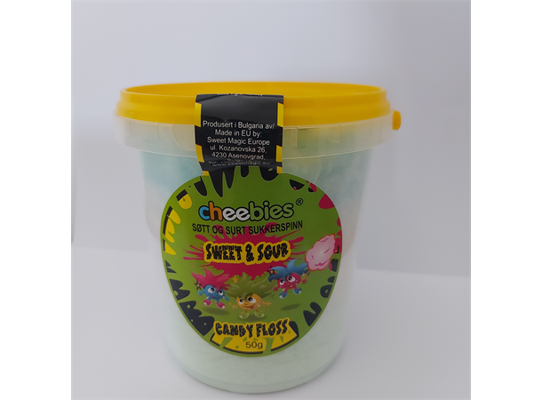 Sour Floss Cheebies 6x50g 