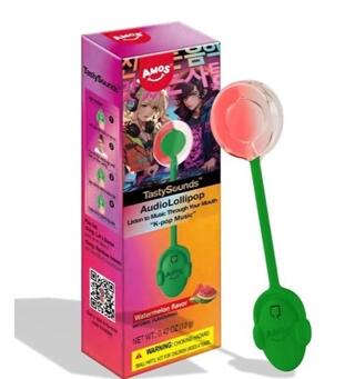 TastySounds Lollipop Watermelon 12g 1x24