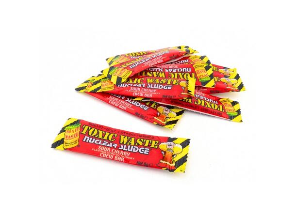 Toxic Waste Nuclear Sludge Cherry Mini Chew Bars Bag 3kg 