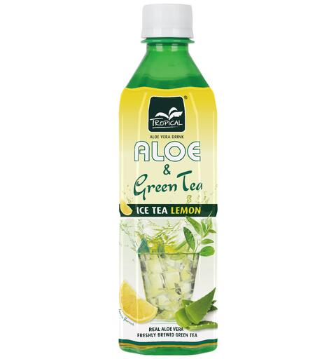 Tropical Aloe Green Tea Lemon 500ml 1X20