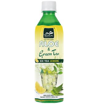 Tropical Aloe Green Tea Lemon 500ml 1X20
