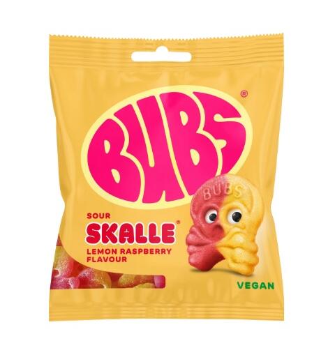 BUBS Lemon Raspberry Skalle 155g