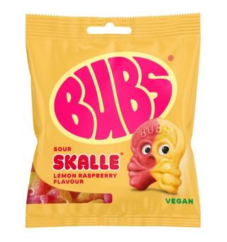 BUBS Lemon Raspberry Skalle 155g