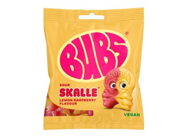 BUBS Lemon Raspberry Skalle 155g 