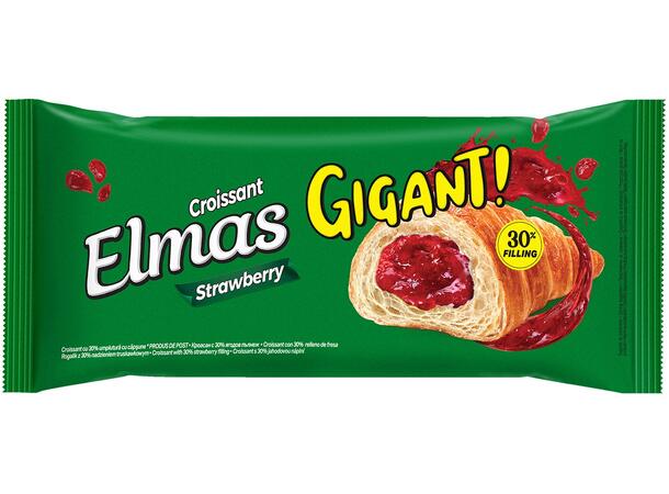Croissant Elmas Gigant Strawberry 160g 1X12 
