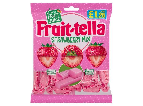 FRUITTELLA STRAWBERRY MIX BAG 135G 1x12 