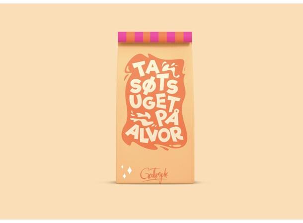 Godtepose "Godtesjuk" liten 1x1000 8x5x20 cm 50g/m2 
