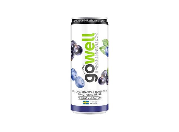 Gowell Svartvinbär Blåbär 33cl 1x24 