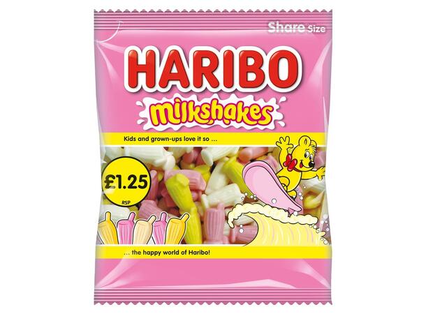 HARIBO MILKSHAKES £1.25 PMP 1x12 140 g 
