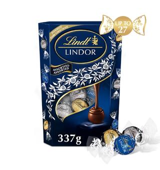 LINDT LINDOR ASSORTED DARK CORNET 1x1 337 g