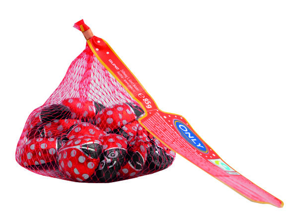 Ladybirds milk chocolate with milk cream filling 85g 1x26 