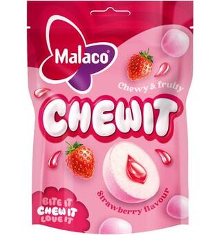 Malaco Chewit Strawberry 115g 1x9