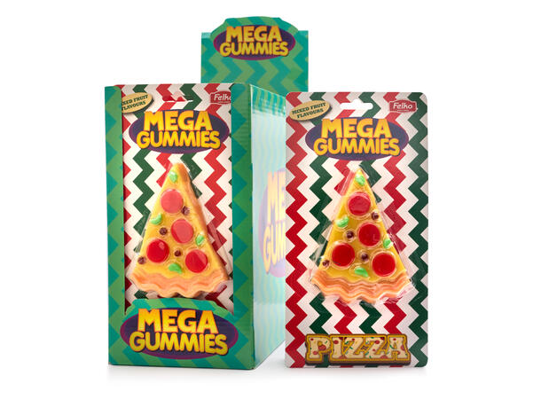 Mega Gummies - Pizza Slice (120g) - 12 pcs./display 