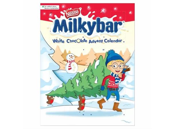 Milkybar White Chocolate Christmas Advent Calendar 85g 1x12 
