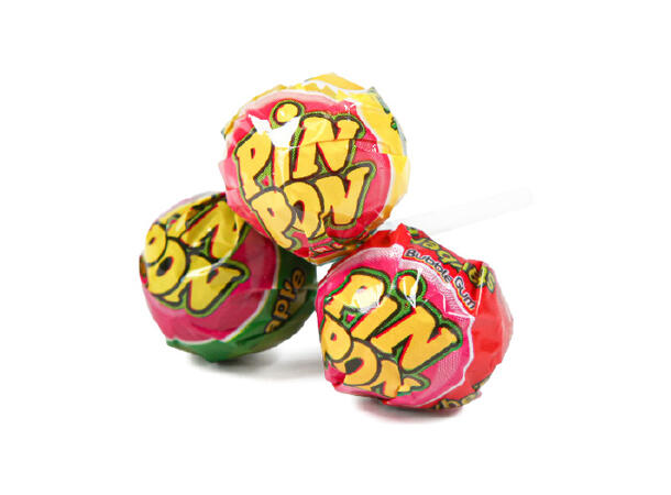 PIN PON LOLLIPOP GUM SOUR MIX (53ST) 0,954 KG 