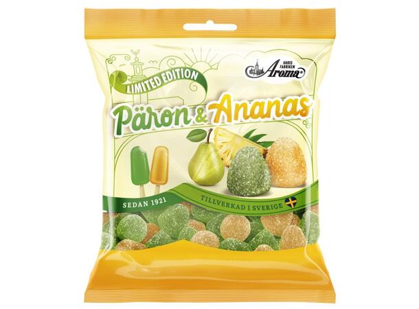 Päron & Ananastoppar 115g 1x16 