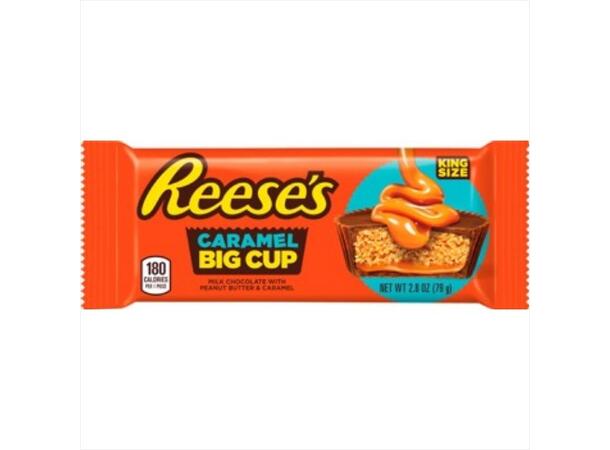REESE'S Peanut Butter Cup Big Cup With With Caramel King Size Bar, 2.8 oz 1x16 